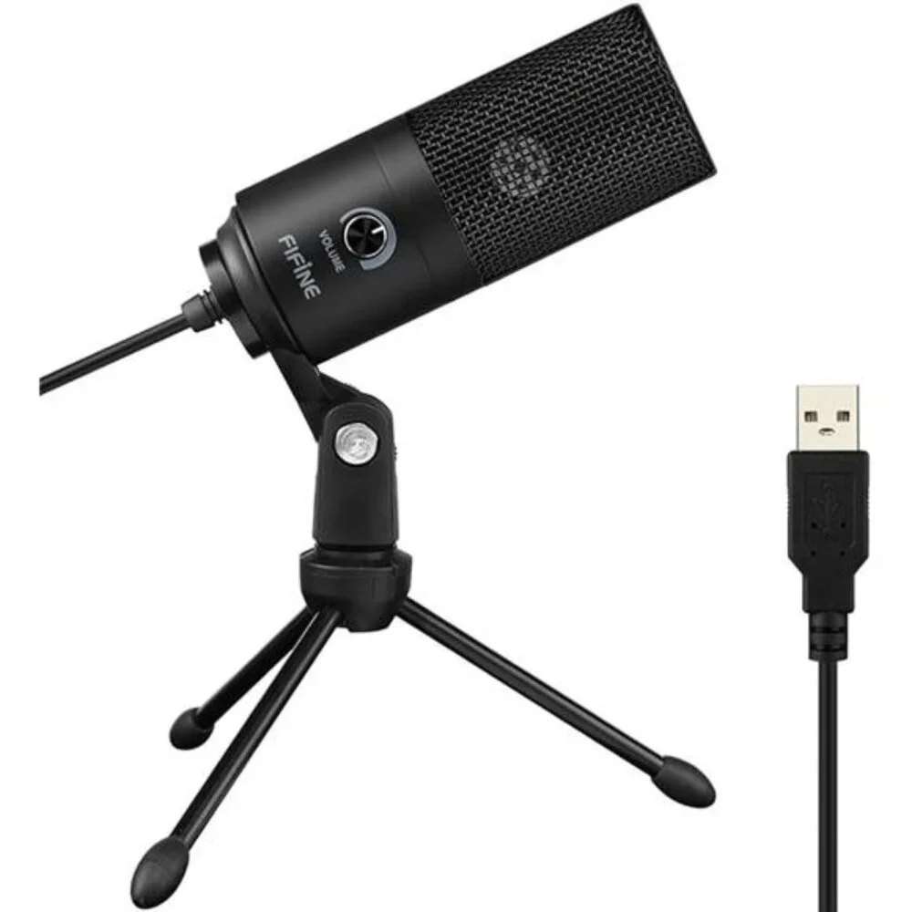 USB Microphone, Metal Condenser Recording Microphone